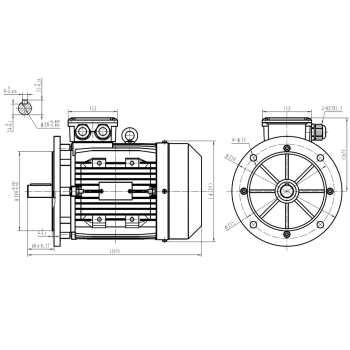 Silnik elektryczny 5,5kW 1400 obr/min. 112 B5